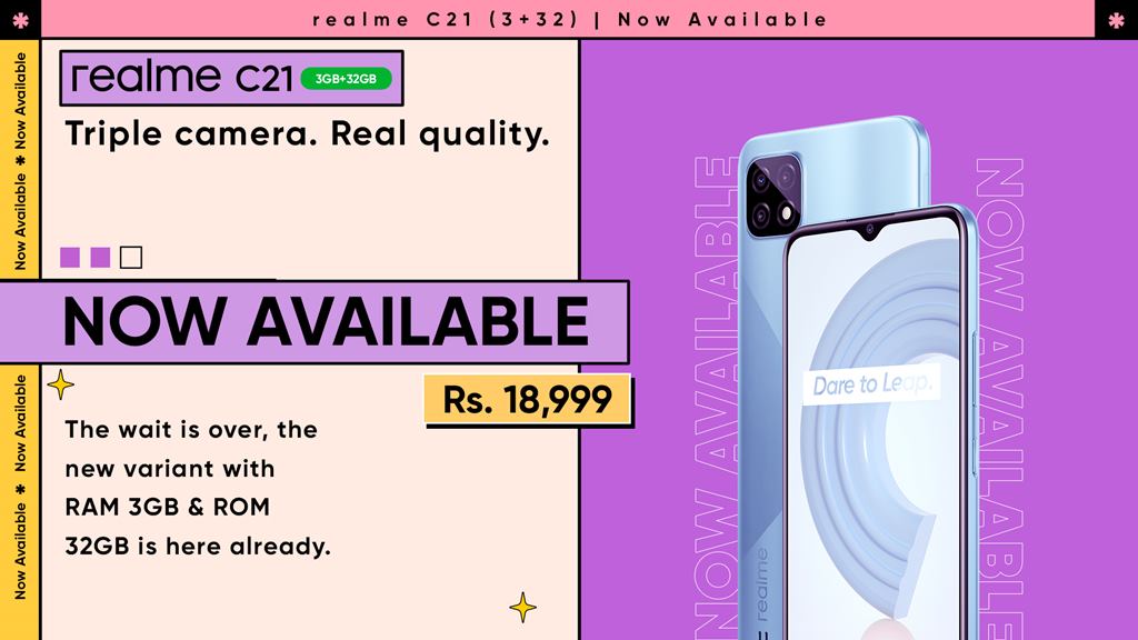 Realme C21 Price in Pakistan, Realme C21