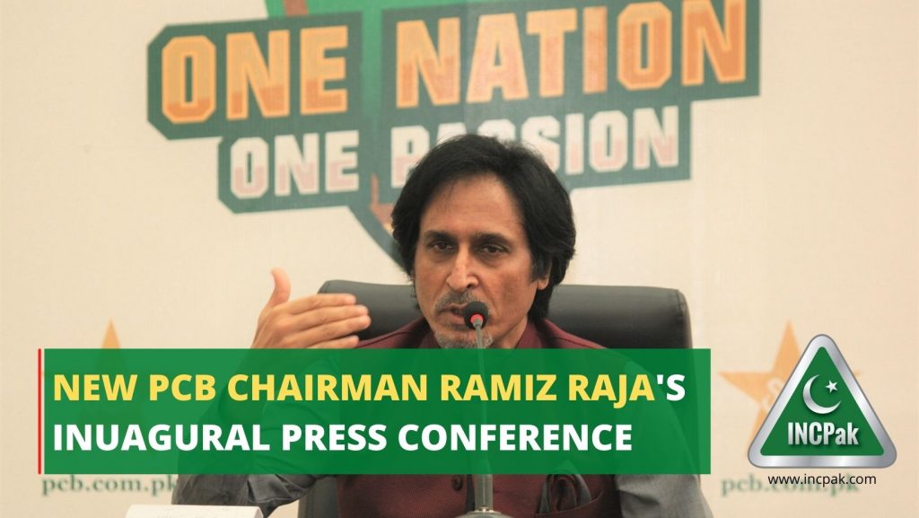 New PCB Chairman Ramiz Raja's Inaugural press conference