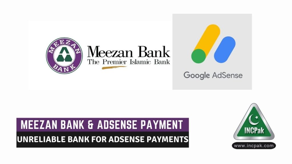 Meezan Bank, Google Adsense Payment, Google Adsense