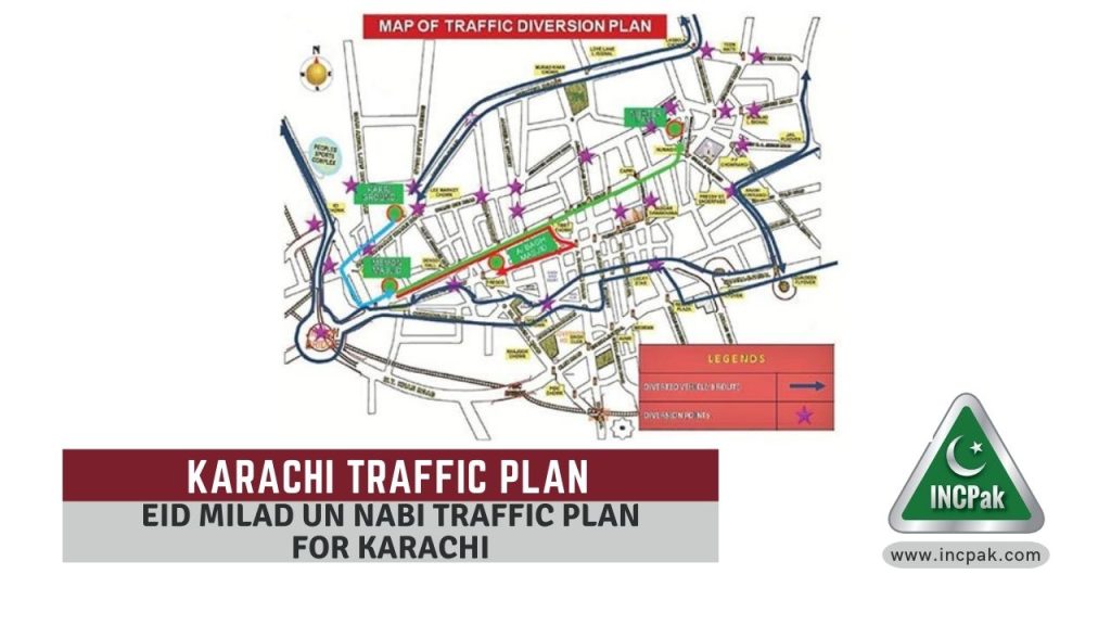 Karachi Traffic Plan, Eid Milad un Nabi, 12 Rabi ul Awal
