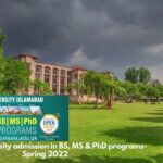 Comsats University admission in BS MS  PhD programs Spring 2022
