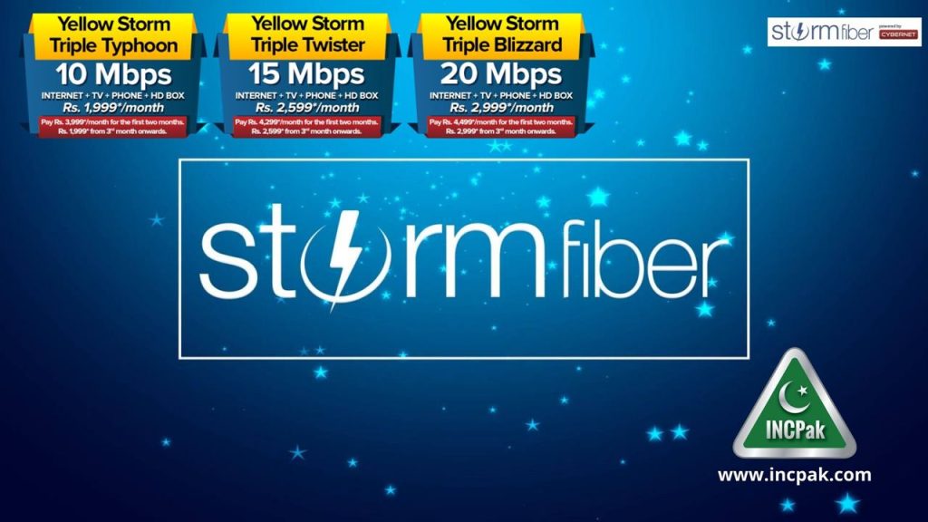 Stormfiber Promotional Packages in Islamabad
