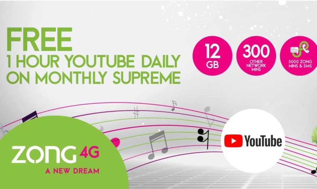 Zong Monthly Supreme Offer for just Rs 850