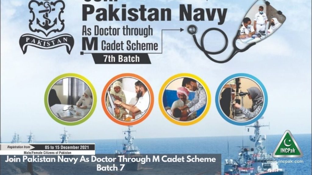 Join Pakistan Navy As Doctor Through MCadet Scheme Batch 7