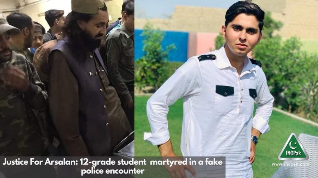 Justice For Arsalan: 12-grade student martyred in a fake police encounter
