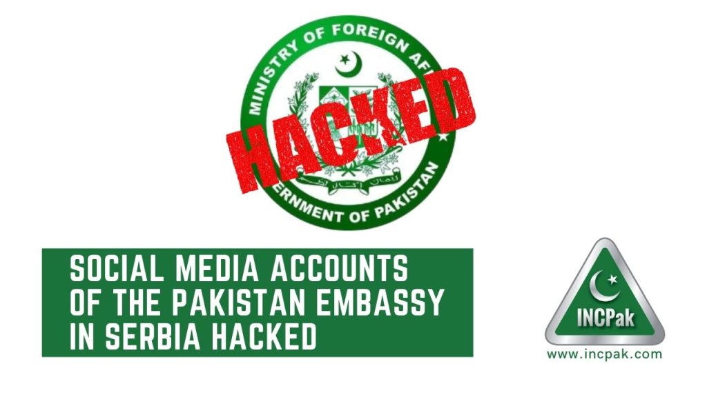 Pakistan Embassy in Serbia, Hacked
