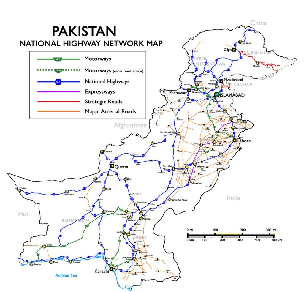 List of Motorways in Pakistan