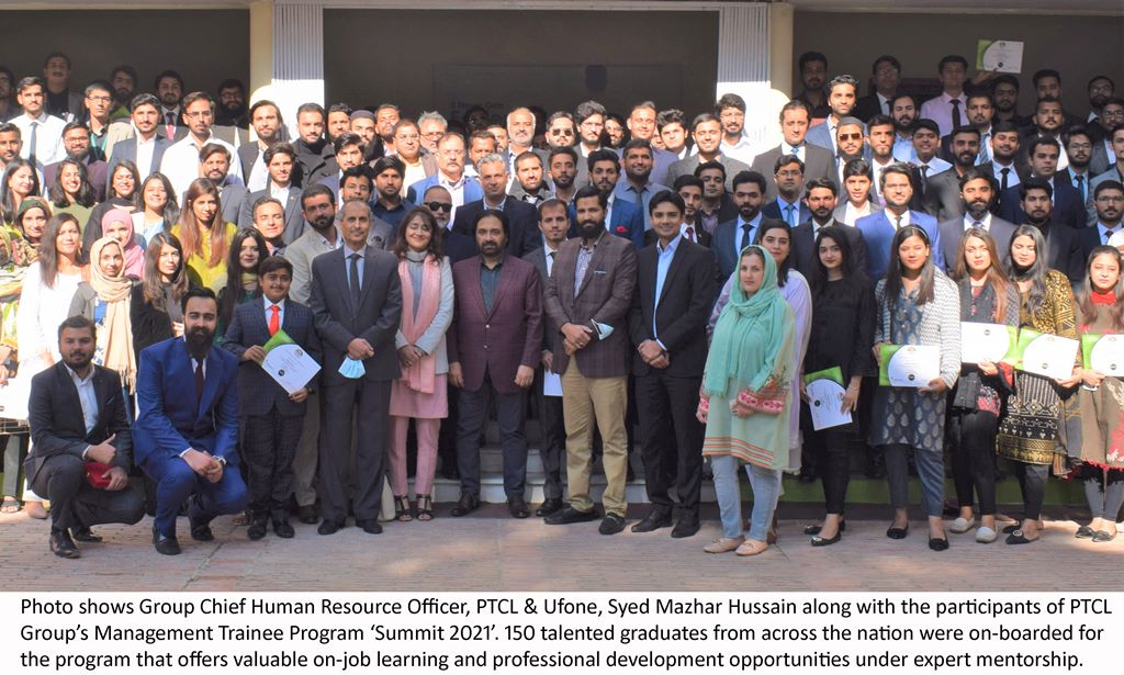 PTCL Group onboards top 150 graduates under its Summit Programme 2021