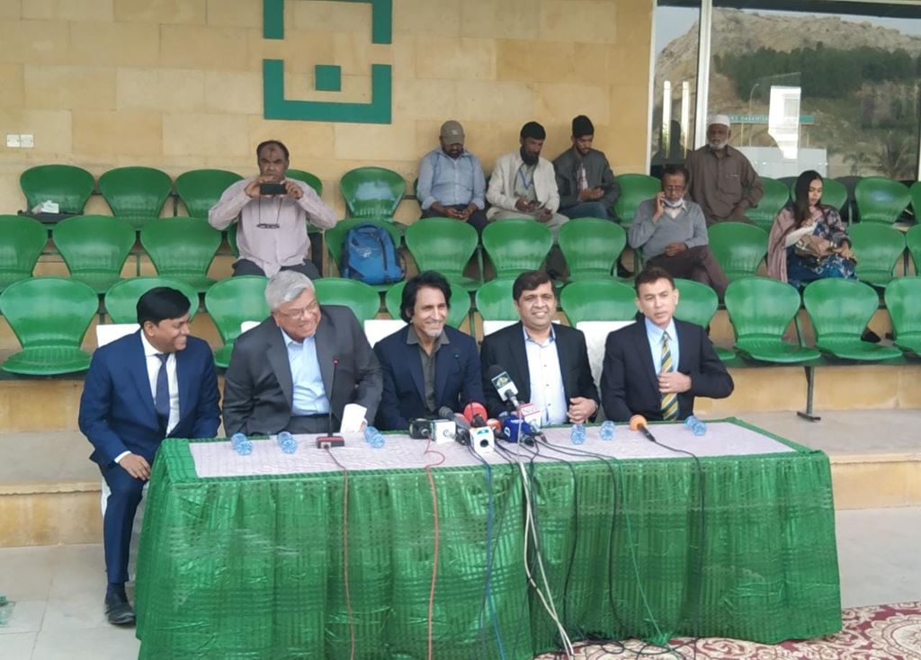 Chairman PCB Ramiz Raja visits Naya Nazimabad