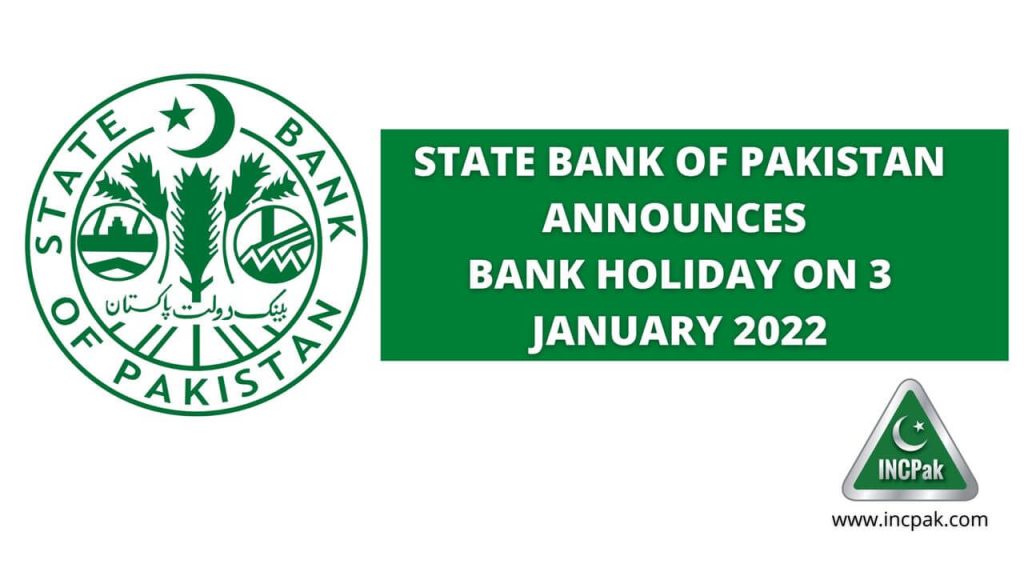 Bank Holiday, SBP, State Bank of Pakistan