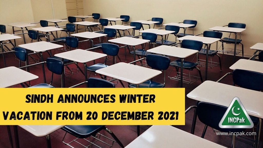 Sindh announces Winter Vacation from 20 December 2021