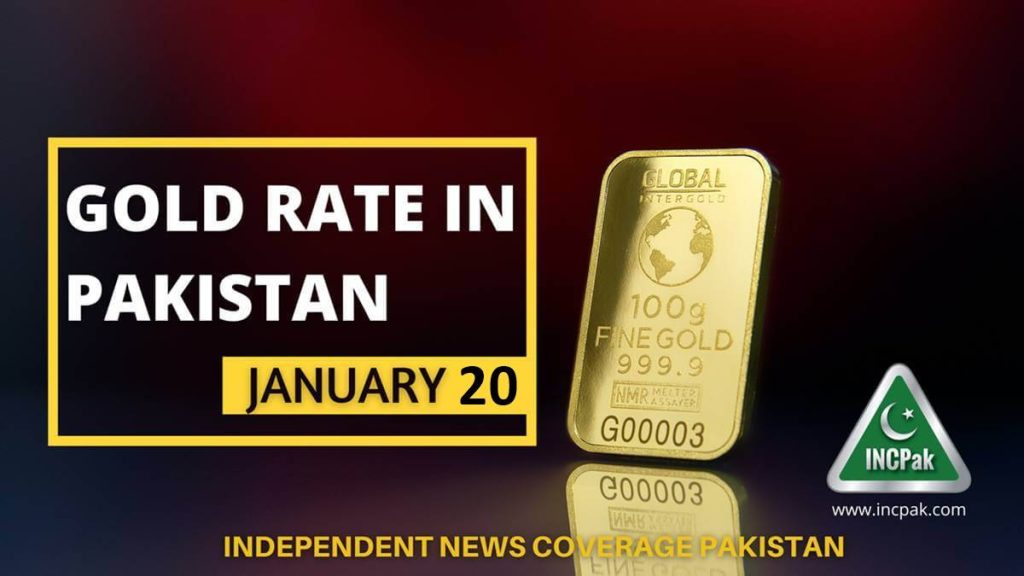 Gold Rate in Pakistan Today – 20 January 2022
