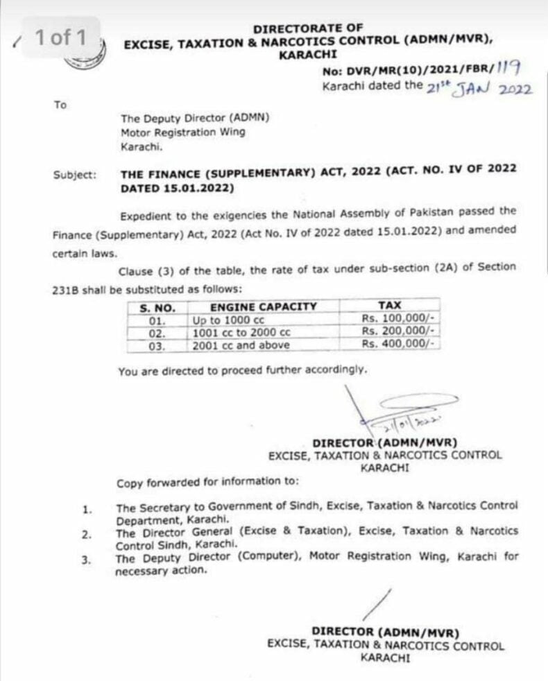 Sindh Motor Vehicle Tax, Motor Vehicle Tax, Excise and Taxation Department, Sindh Excise and Taxation Department, Sindh Excise Department