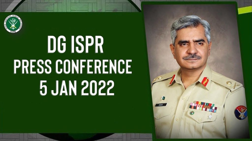 DG ISPR Press Conference, DG ISPR