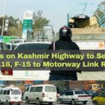 Access on Kashmir Highway to G 1516 F 15 to Motorway Link Road