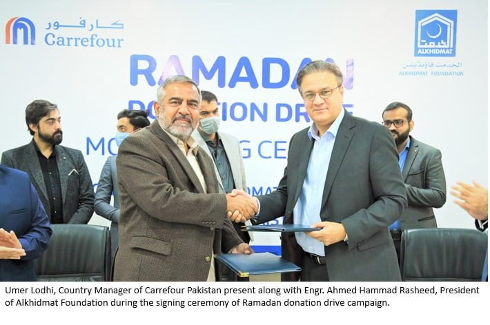 Carrefour and Al Khidmat Foundation - MoU signing ceremony 
