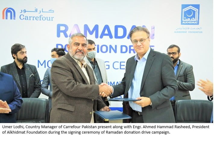 Carrefour and Al Khidmat Foundation - MoU signing ceremony