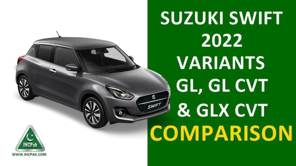 Suzuki Swift 2022, New Suzuki Swift, Suzuki Swift 2022 Variants, New Suzuki Swift Variants