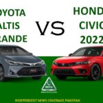 Honda Civic 2022 vs Toyota Altis Grande Honda Civic RS Toyota Corolla Altis Corolla Altis Grande Honda Civic 2022