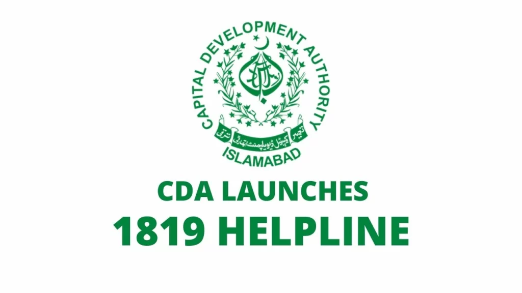 CDA Helpline, CDA 1819, 1819 Helpline