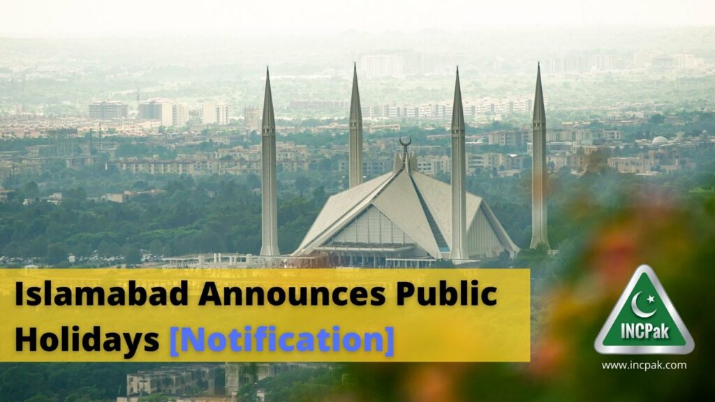 Islamabad Public Holiday, Public Holiday