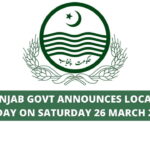 Punjab Govt announces local holiday on Saturday 26 March 2022