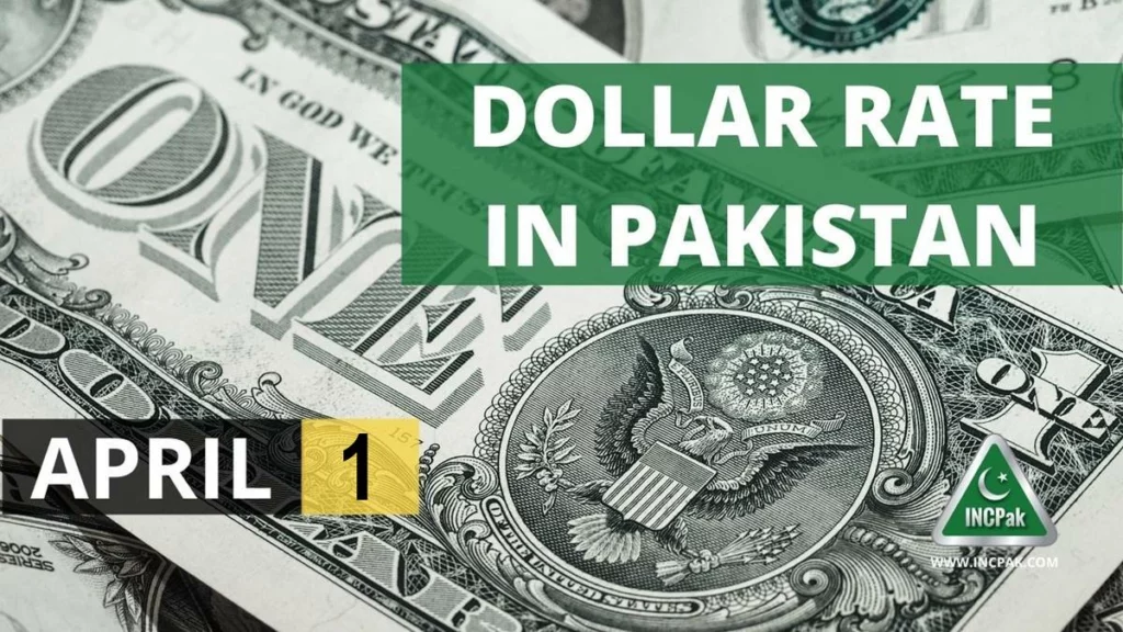 Us dollar rate in pakistan today