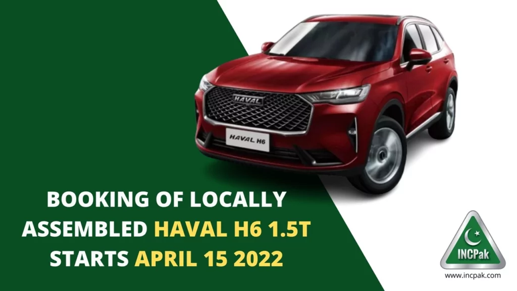 HAVAL H6 1.5T, Haval H6 Price in Pakistan, Haval H6