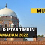 Multan Sehri Time Multan Iftar Time Ramadan 2022
