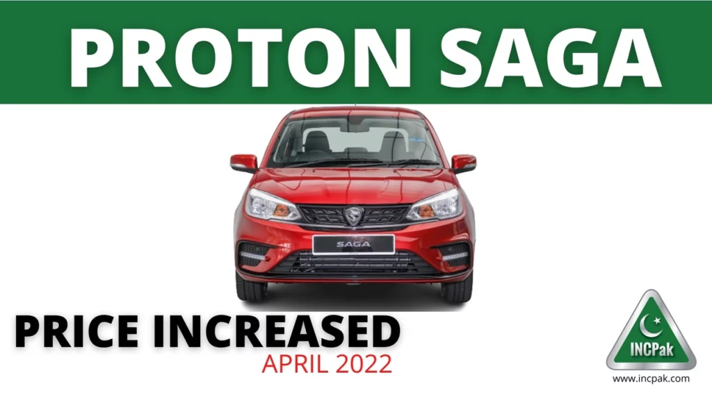 Proton Saga Price in Pakistan, Proton Saga Price
