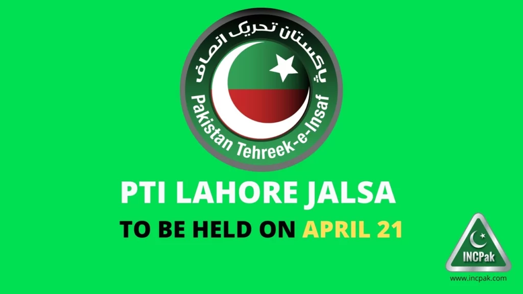 PTI Lahore Jalsa, PTI Jalsa