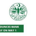 Bank Holiday Labor Day SBP State Bank of Pakistan