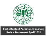State Bank of Pakistan Monetary Policy Statement April 2022