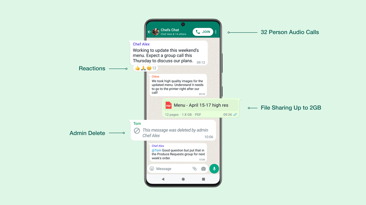 how can whatsapp group admin delete message for everyone