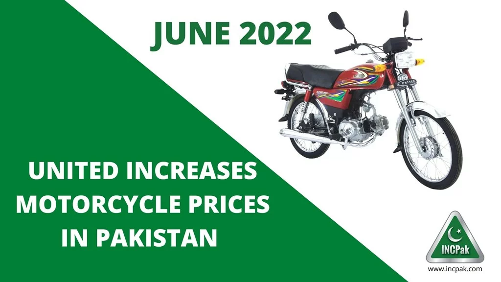 Latest United Motorcycle Prices in Pakistan – 7 June 2022