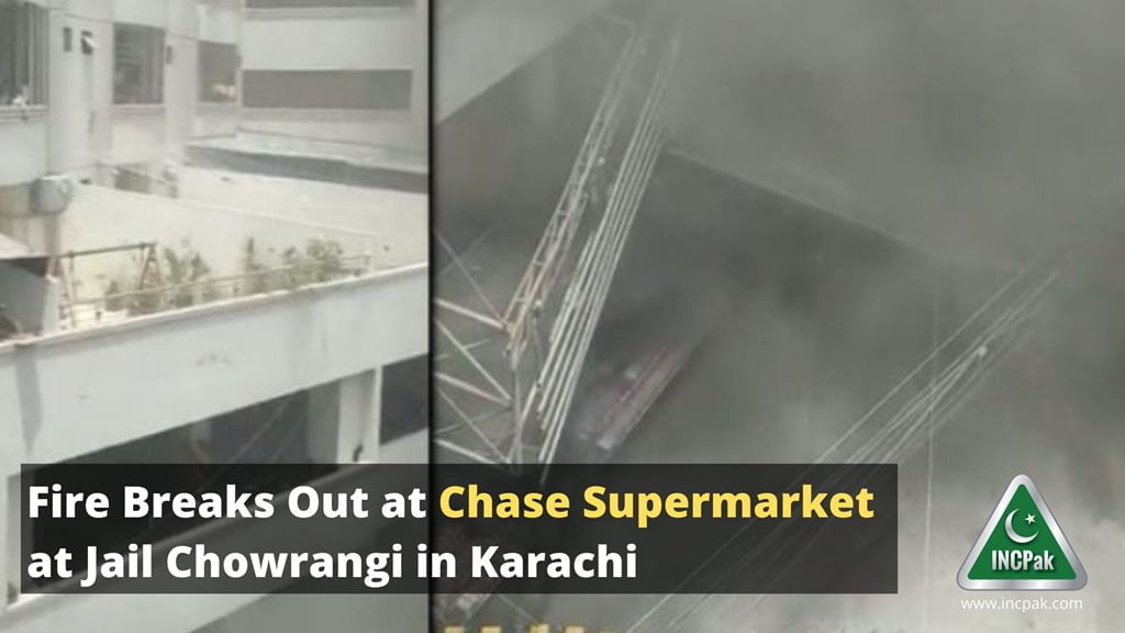 Fire Chase, Chase Supermarket, Jail Chowrangi 