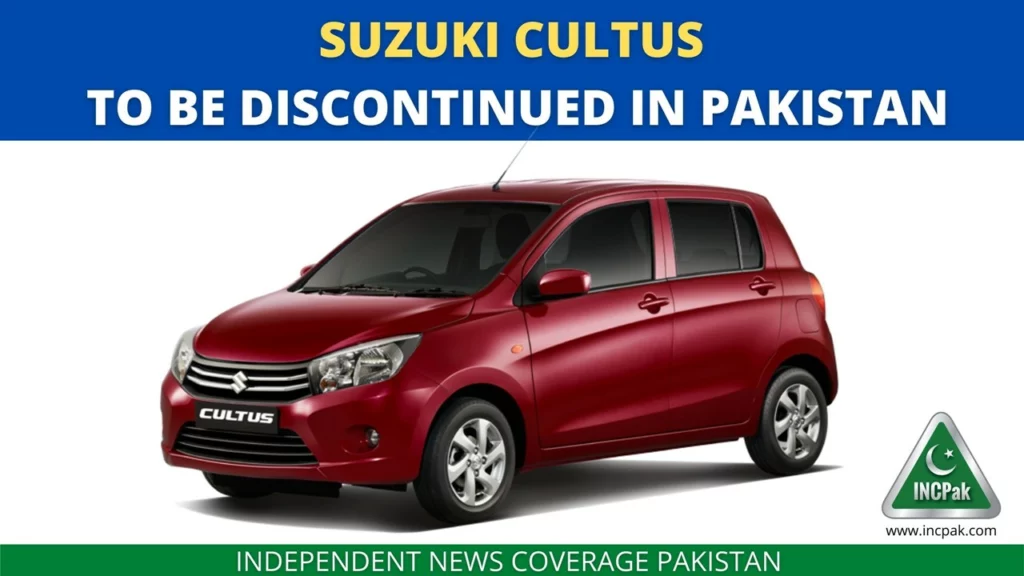 Suzuki Cultus, Suzuki Cultus Discontinued, Suzuki Cultus Pakistan