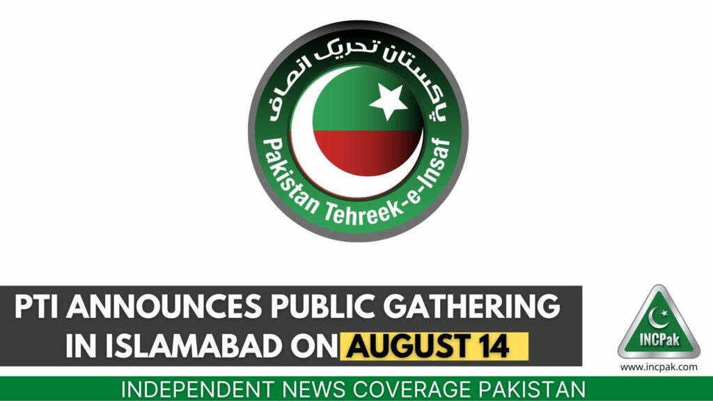 PTI Show Show, PTI Public Gathering, PTI Power Show Islamabad, Independence Day, 14 August