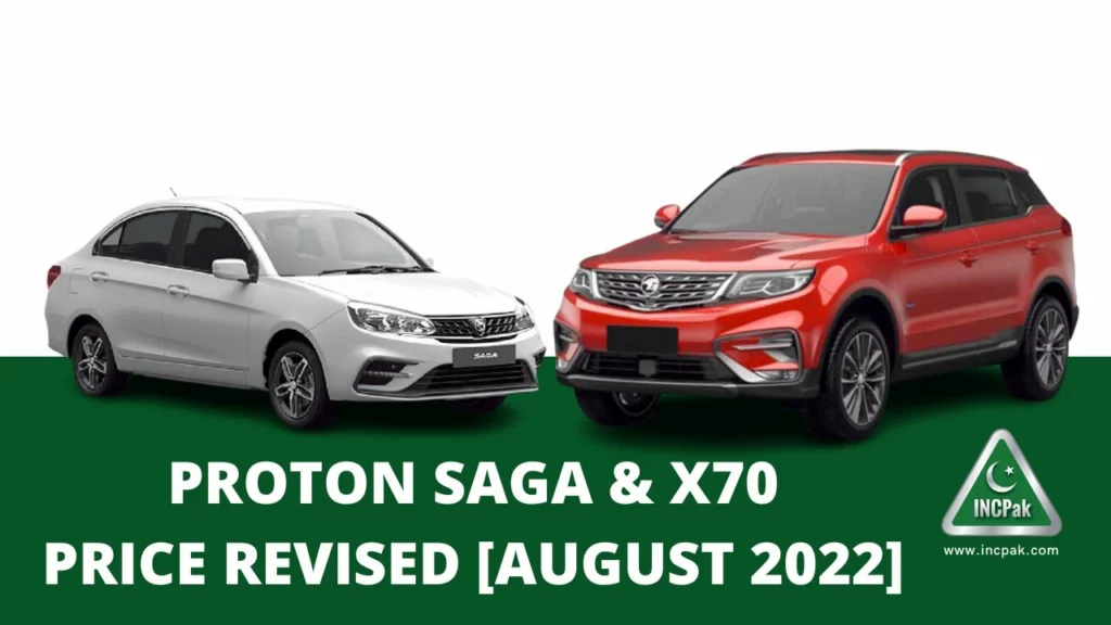 Proton Saga Price in Pakistan, Proton X70 Price in Pakistan, Proton X70 Price, Proton Saga Price