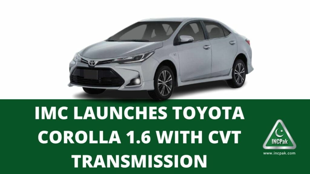 Toyota Corolla 1.6 CVT, Corolla 1.6 CVT