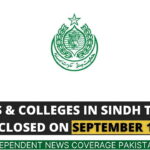 Schools Sindh Colleges Sindh Schools Sindh Closed School Holiday Sindh