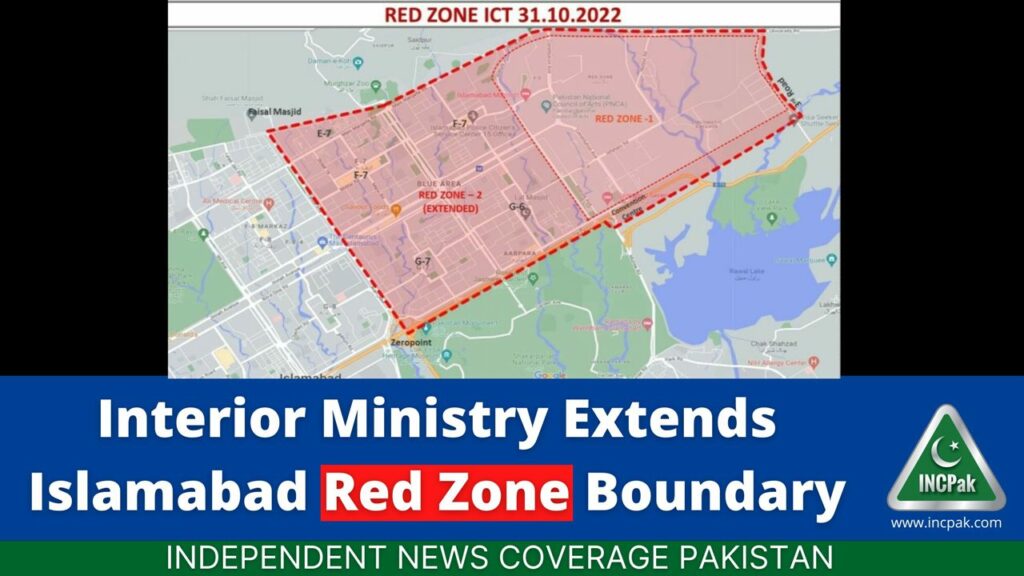 Islamabad Red Zone, Islamabad Red Zone Extended, Red Zone, Red Zone Extended