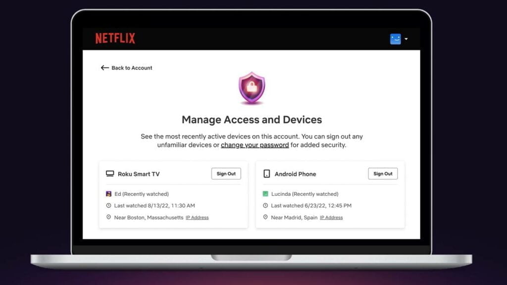 Netflix Manage Access and Devices, Netflix Logout, Netflix Devices, Netflix Manage Access, Netflix