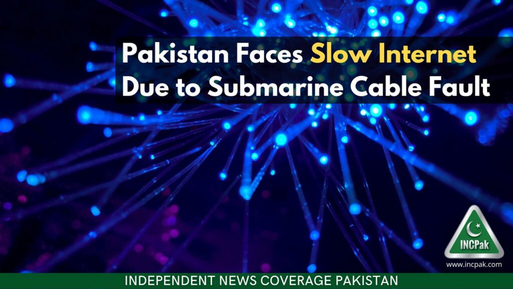 Pakistan Slow Internet, Pakistan Submarine Cable Fault, Slow Internet in Pakistan, Submarine Cable Fault