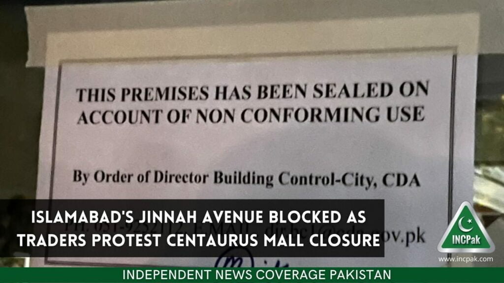 Centaurus Mall, Jinnah Avenue Blocked, Jinnah Avenue, Islamabad Jinnah Avenue