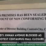 Centaurus Mall Jinnah Avenue Blocked Jinnah Avenue Islamabad Jinnah Avenue