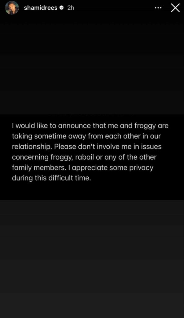 Sham Idrees, Froggy, Queen Froggy