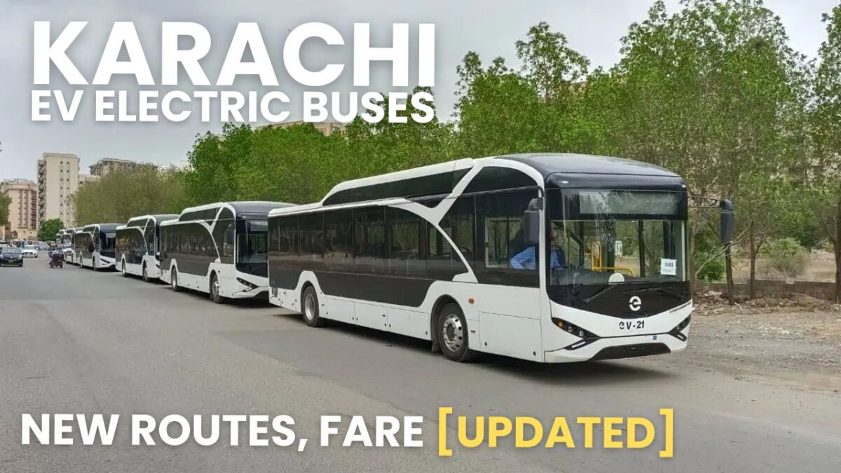 Karachi EV Electric Buses 2025: New Routes, Fare [UPDATED]