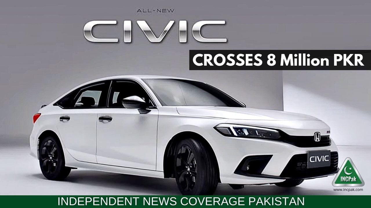 Honda Civic 2023 Price in Pakistan Raised Above Rs. 8 Million INCPak