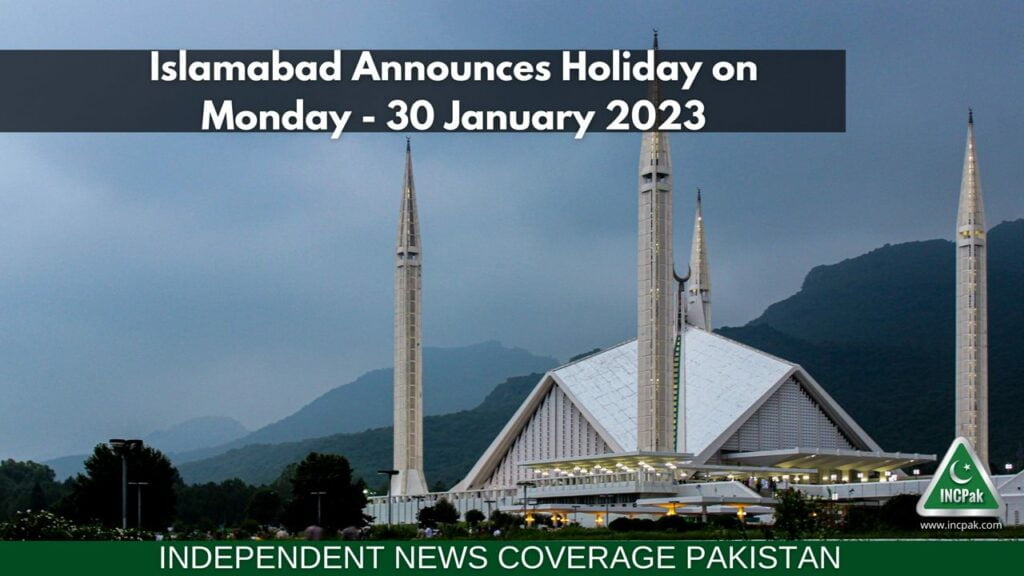 Islamabad Holiday, Islamabad Local Holiday, Islamabad Public Holiday
